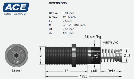 Shock Absorber ACE Controls MA64100